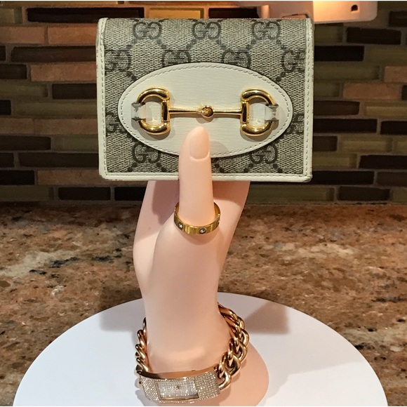 GUCCI GG Supreme Horsebit Compact Card Wallet 😍❤️‍🔥🔥 - Picture 3 of 17